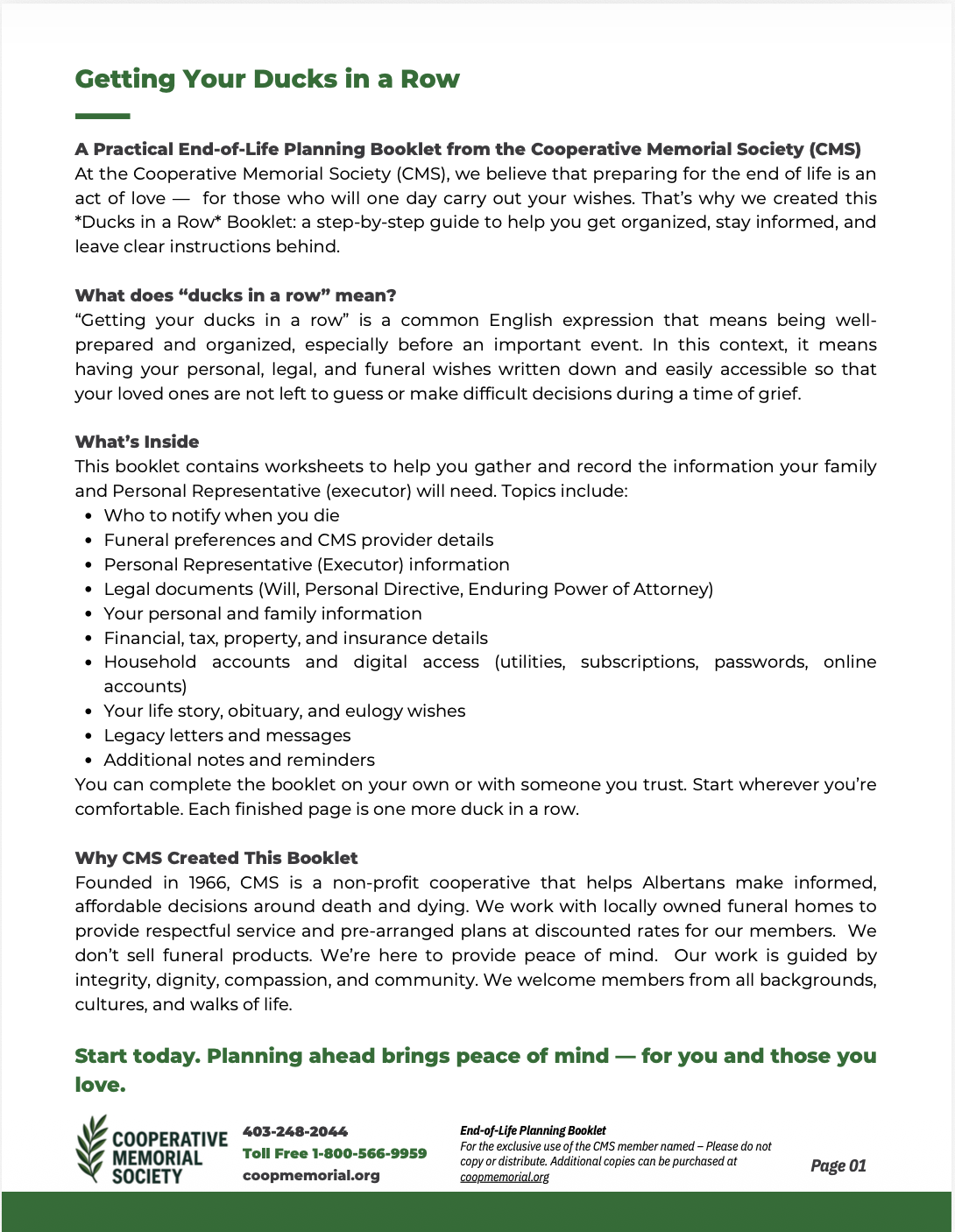 Ducks in a Row Booklet - Image 3